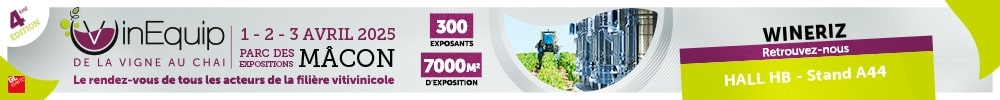 Participation Wineriz au salon VinEquip à Mâcon le 1, 2 et 3 avril 2025