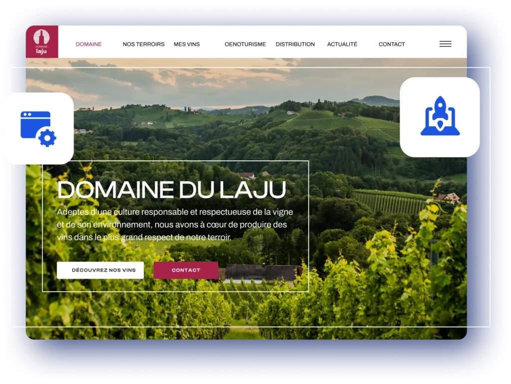 Créateur de site web pour domaine viticole